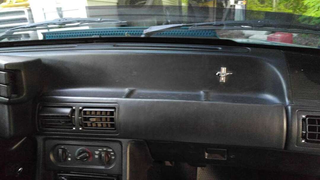 Original Fox-body Mustang dashboard before service