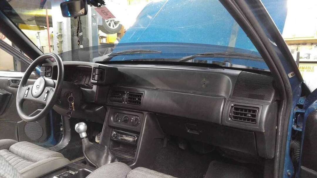 Completed Fox-body Mustang dashboard reassembly
