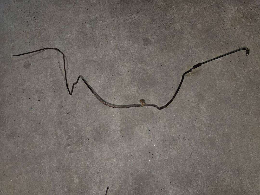 Corroded brake line removed from a 1992 Ford Mustang GT